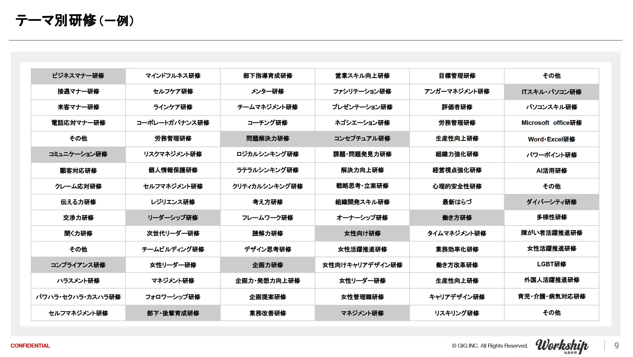官公庁・自治体様向け職員研修サービス資料